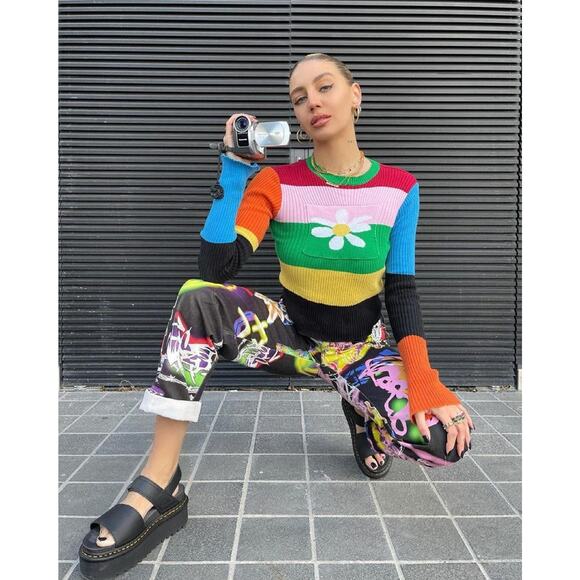 Dr. Martens Voss Womens Leather Strap Platform Sandals - 9 Black - Picture 4 of 5